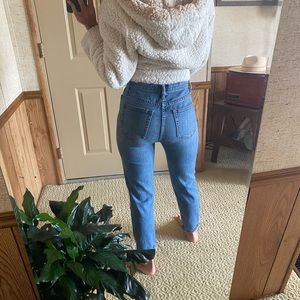 Gap super high rise taper jeans